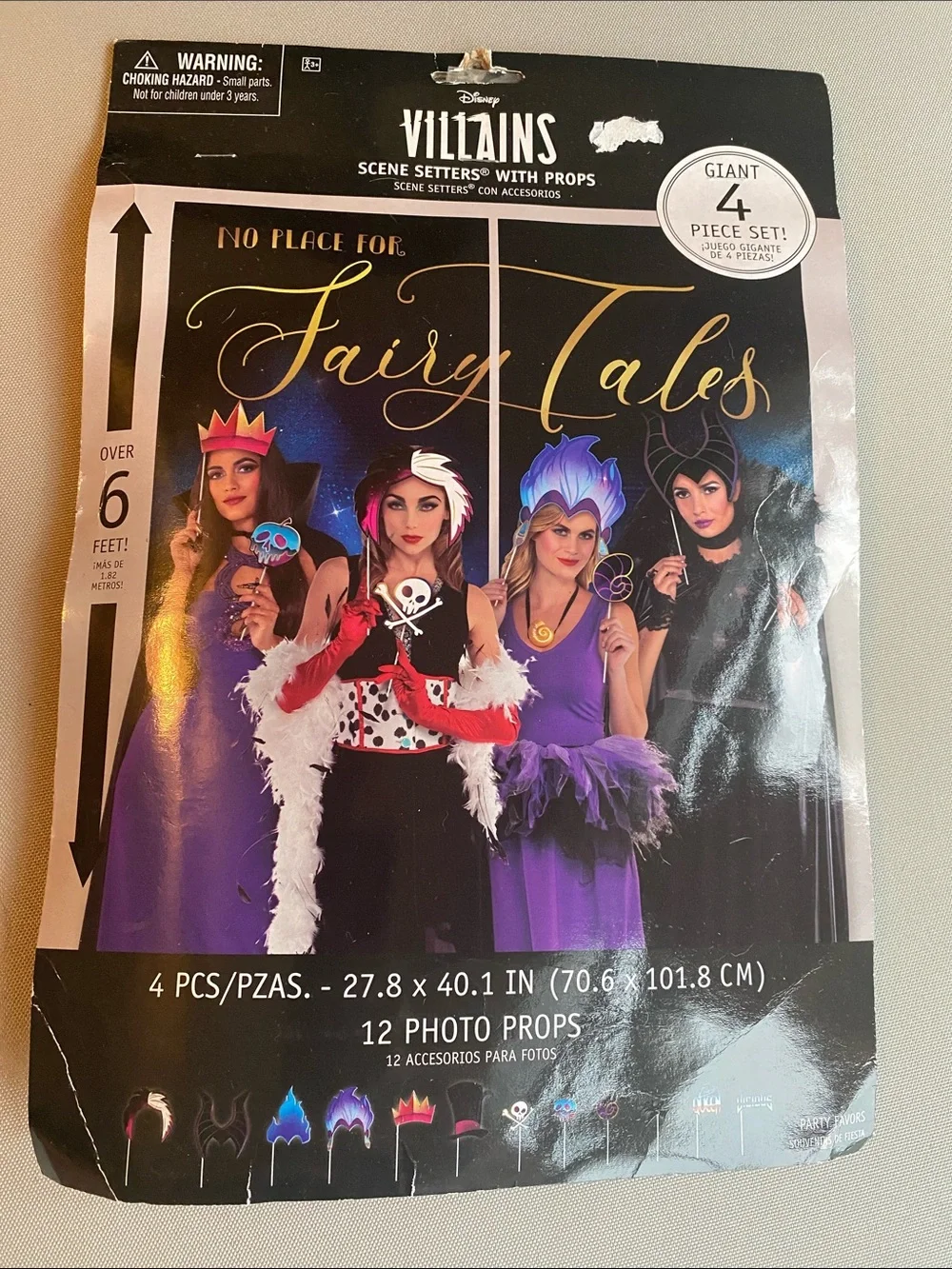 Disney Villains Fairy Tales Costume Scene Setters with photo Props